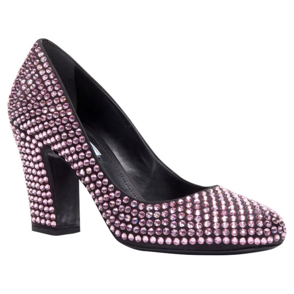 Prada Rosa rhinestone crystal embellished pump - Picture 2 of 6